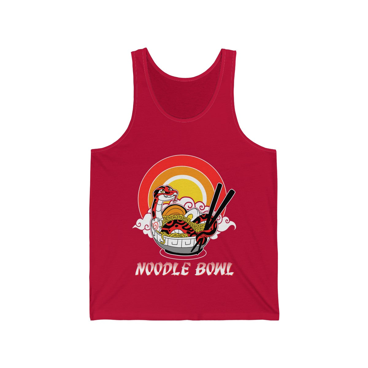 Noodle Bowl - Tank Top Tank Top Crunchy Crowe Red XS 
