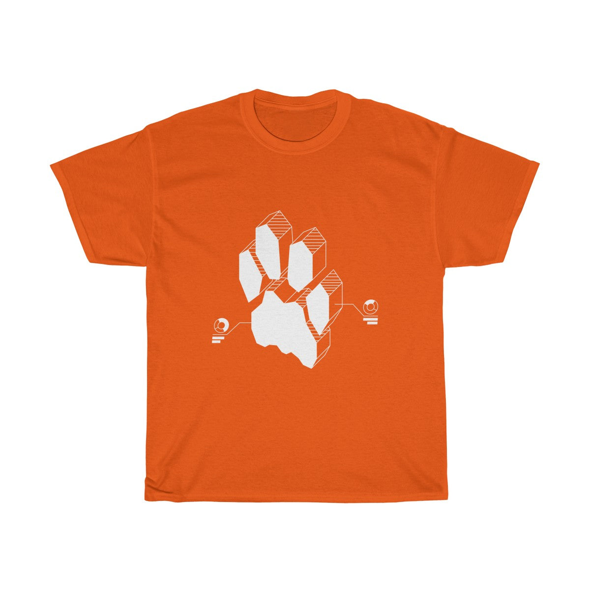 Techno Feline - T-Shirt T-Shirt Wexon Orange S 