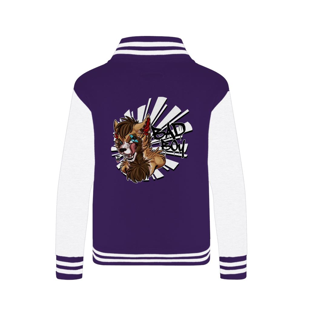 Bad Boy - Varsity Jacket Varsity Jacket Corey Coyote Purple / White XS 