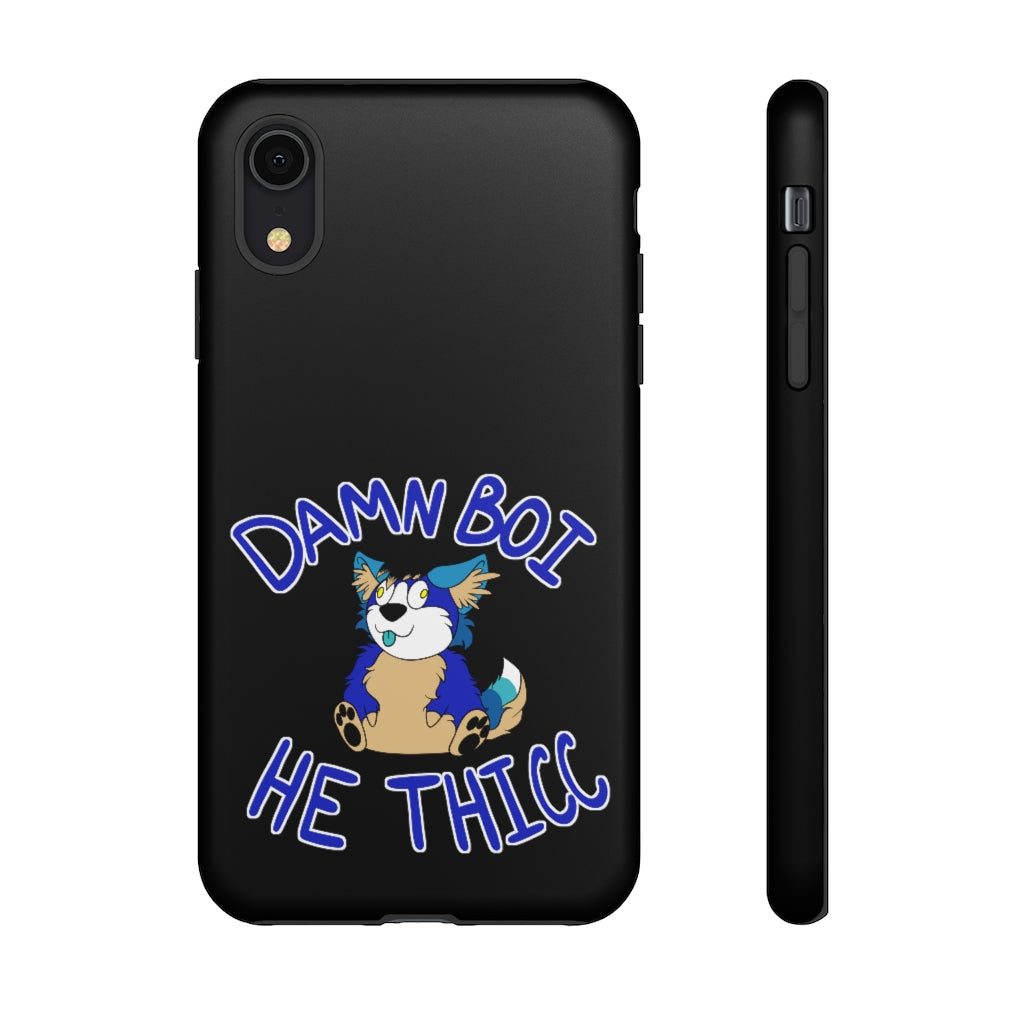 Thicc Boi With Text - Phone Case Phone Case AFLT-Hund The Hound iPhone XR Matte 