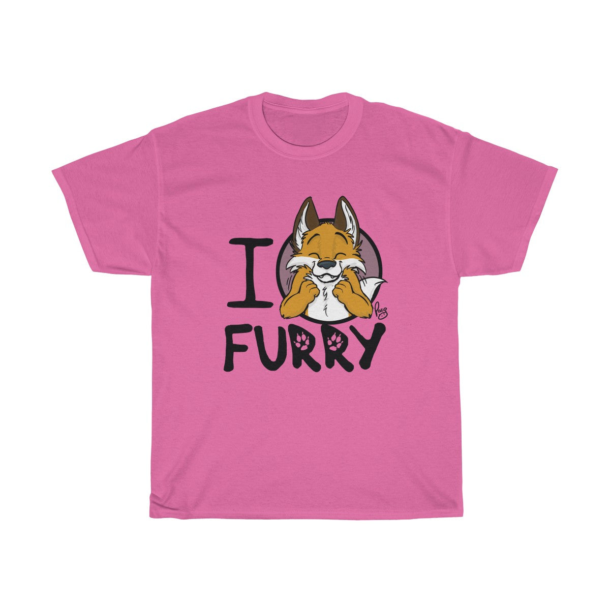 I Fox Furry - T-Shirt T-Shirt Paco Panda Pink S 