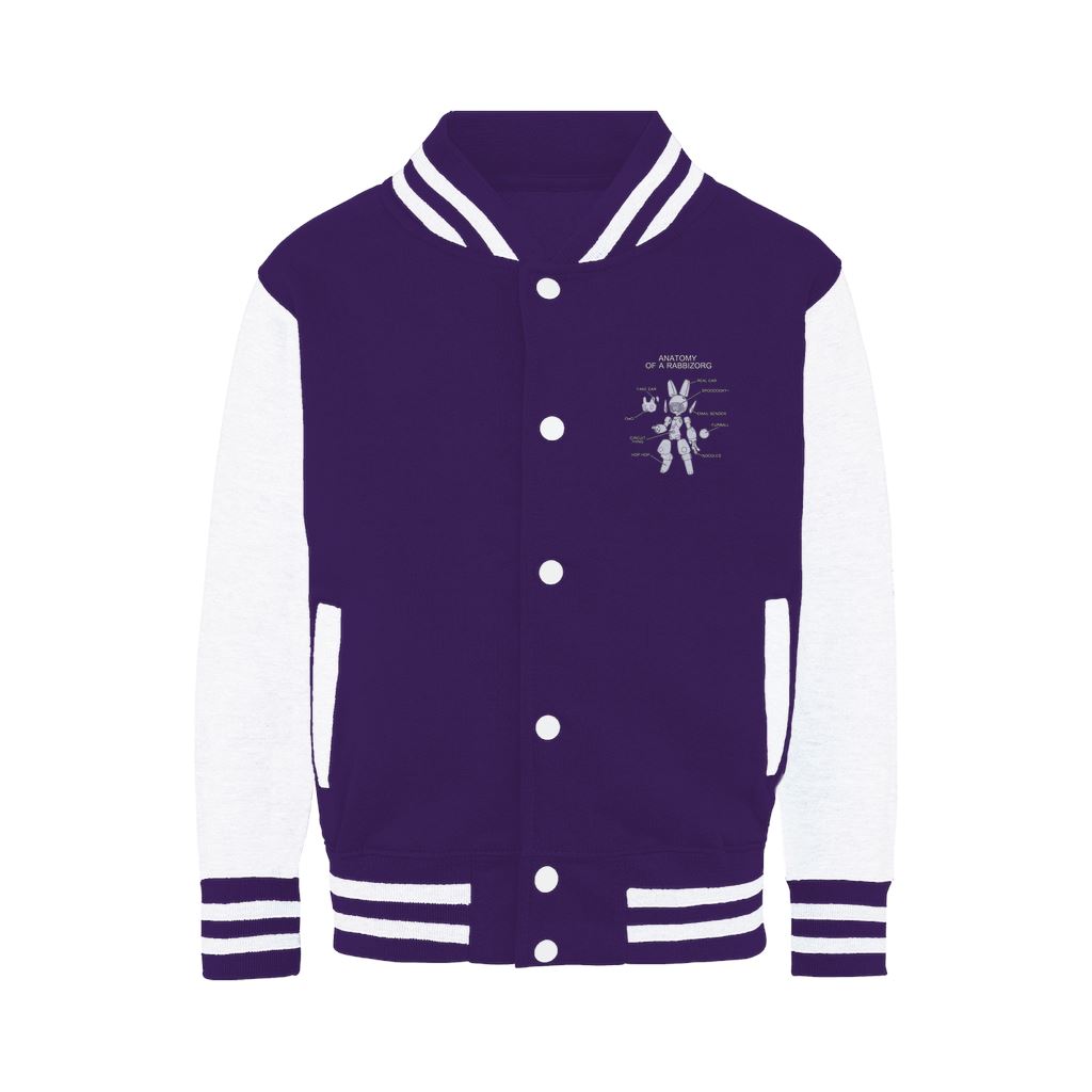 Anatomy of a Rabbizorg - Varsity Jacket Varsity Jacket Lordyan Purple / White XS 