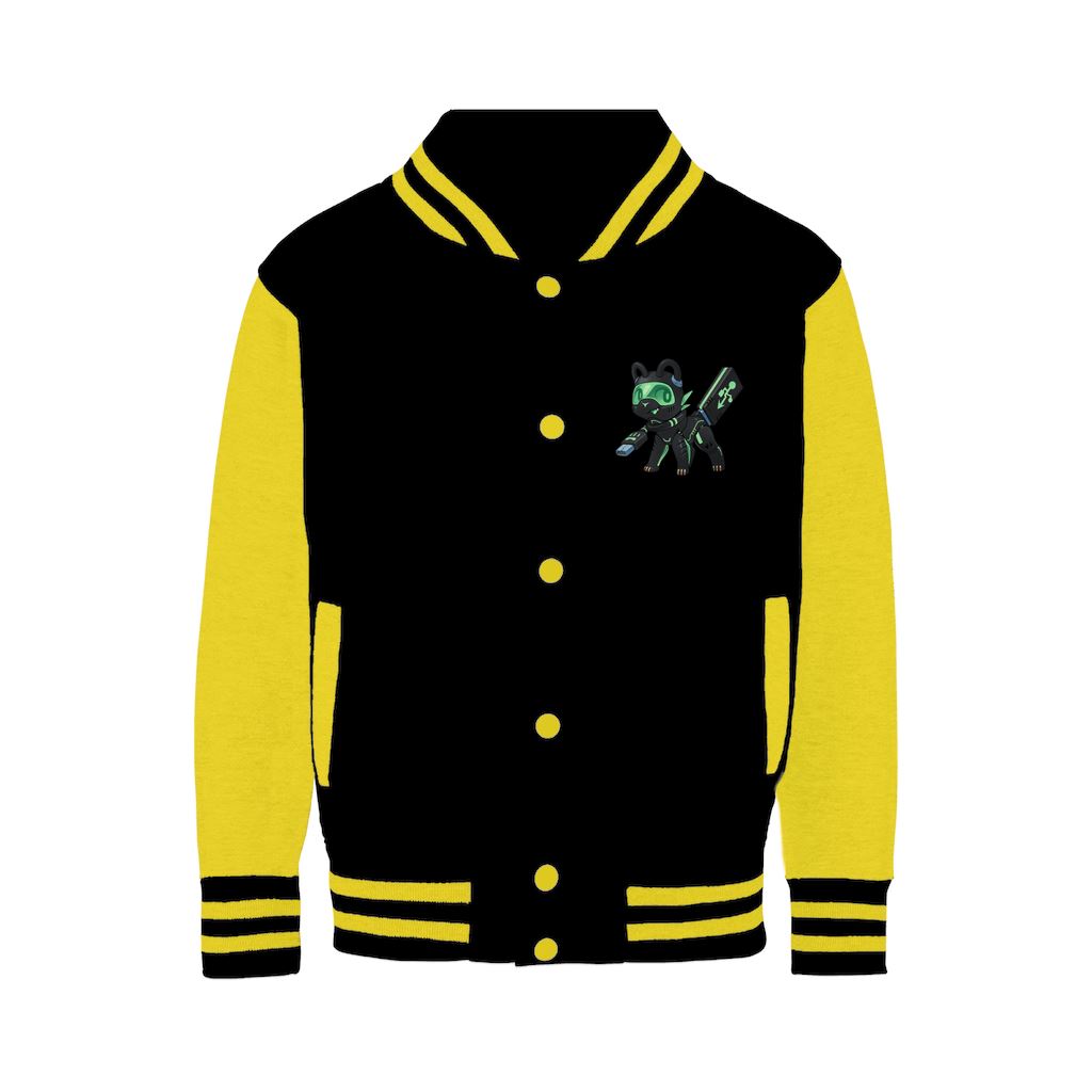 Digitail Panda - Varsity Jacket Varsity Jacket Lordyan Black/ Yellow XS 
