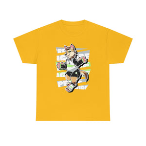 Agender Pride Luca Coyote - T-Shirt T-Shirt Artworktee Gold S 