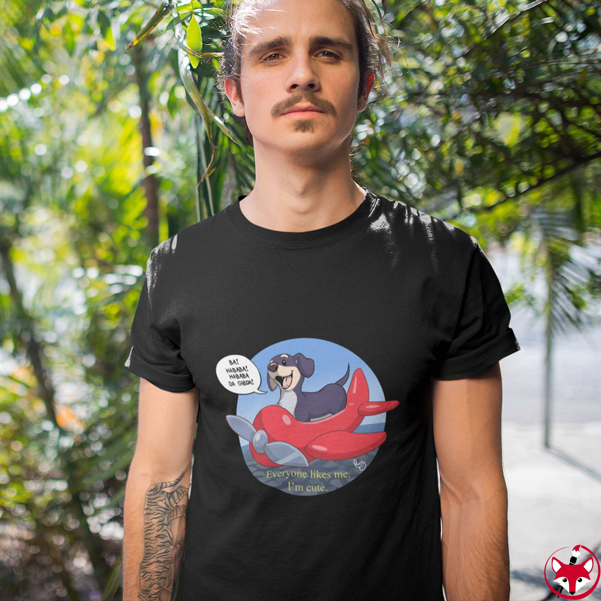 Airplane Dog Wisdom - T-Shirt T-Shirt Paco Panda 