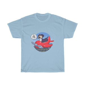 Airplane Dog Wisdom - T-Shirt T-Shirt Paco Panda Light Blue S 