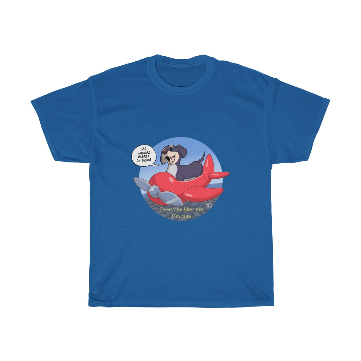 Airplane Dog Wisdom - T-Shirt T-Shirt Paco Panda Royal Blue S 