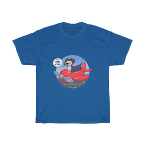 Airplane Dog Wisdom - T-Shirt T-Shirt Paco Panda Royal Blue S 