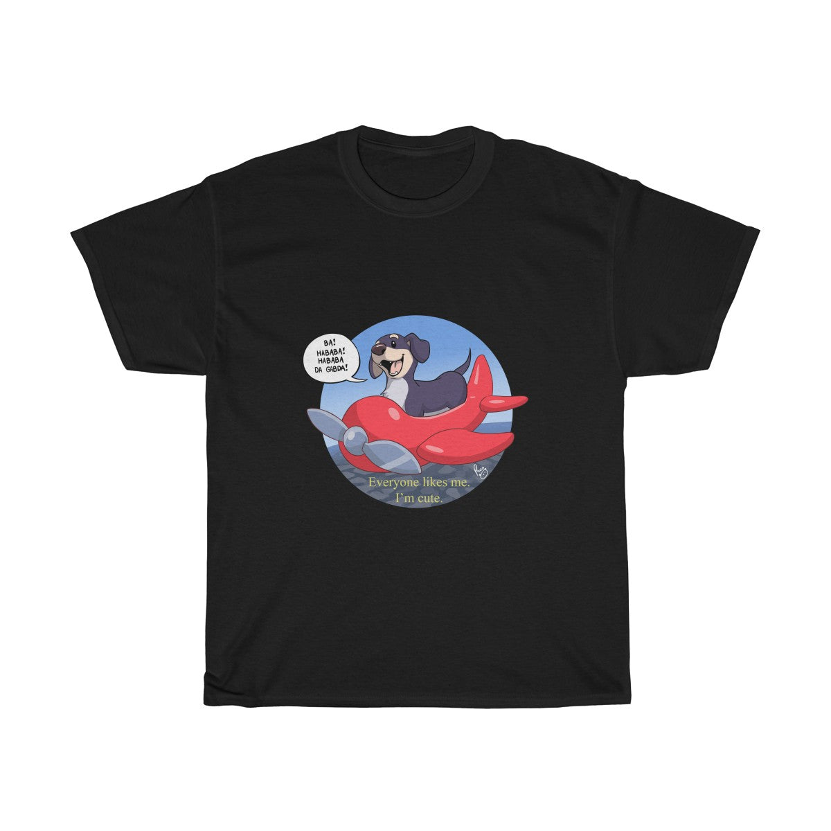 Airplane Dog Wisdom - T-Shirt T-Shirt Paco Panda Black S 