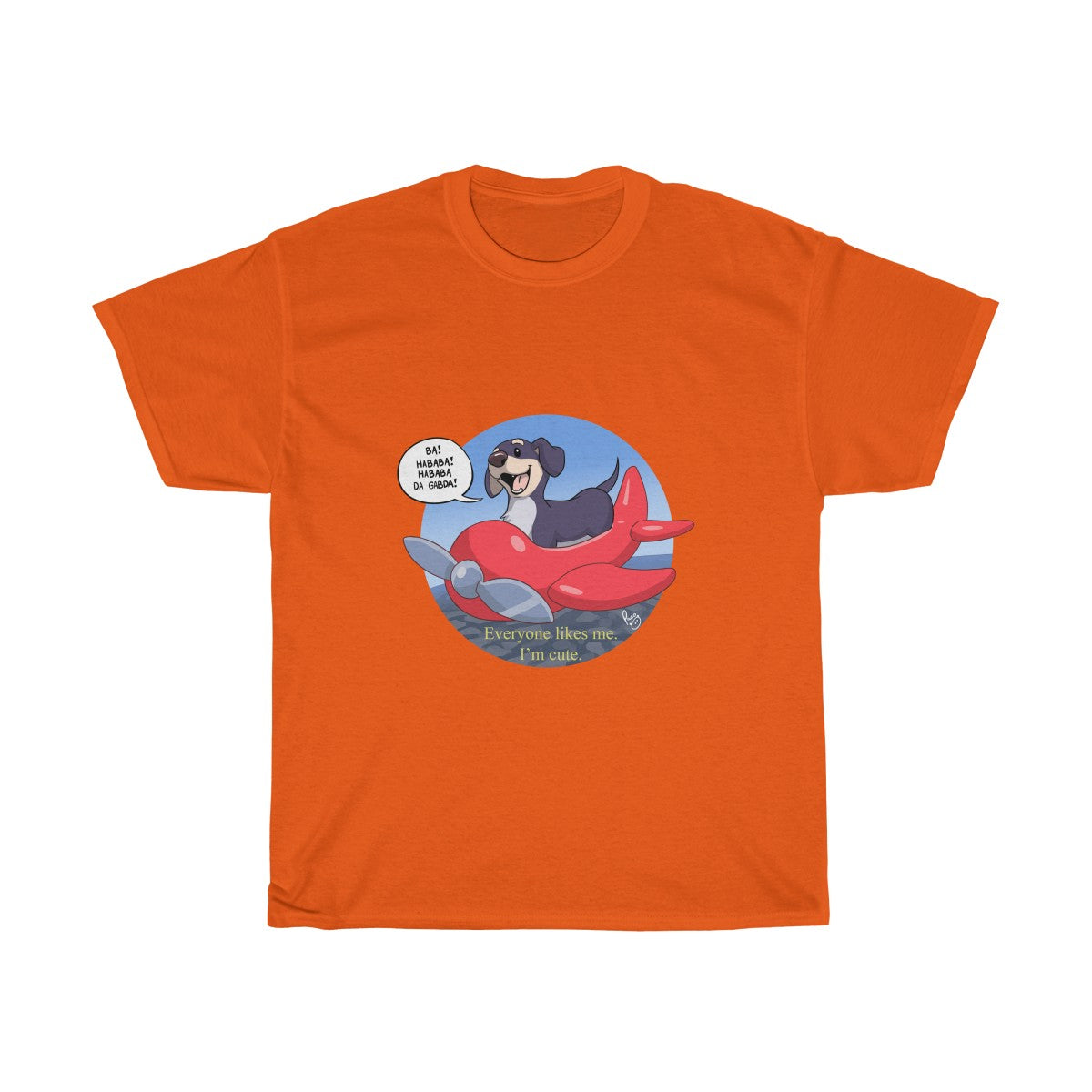 Airplane Dog Wisdom - T-Shirt T-Shirt Paco Panda Orange S 
