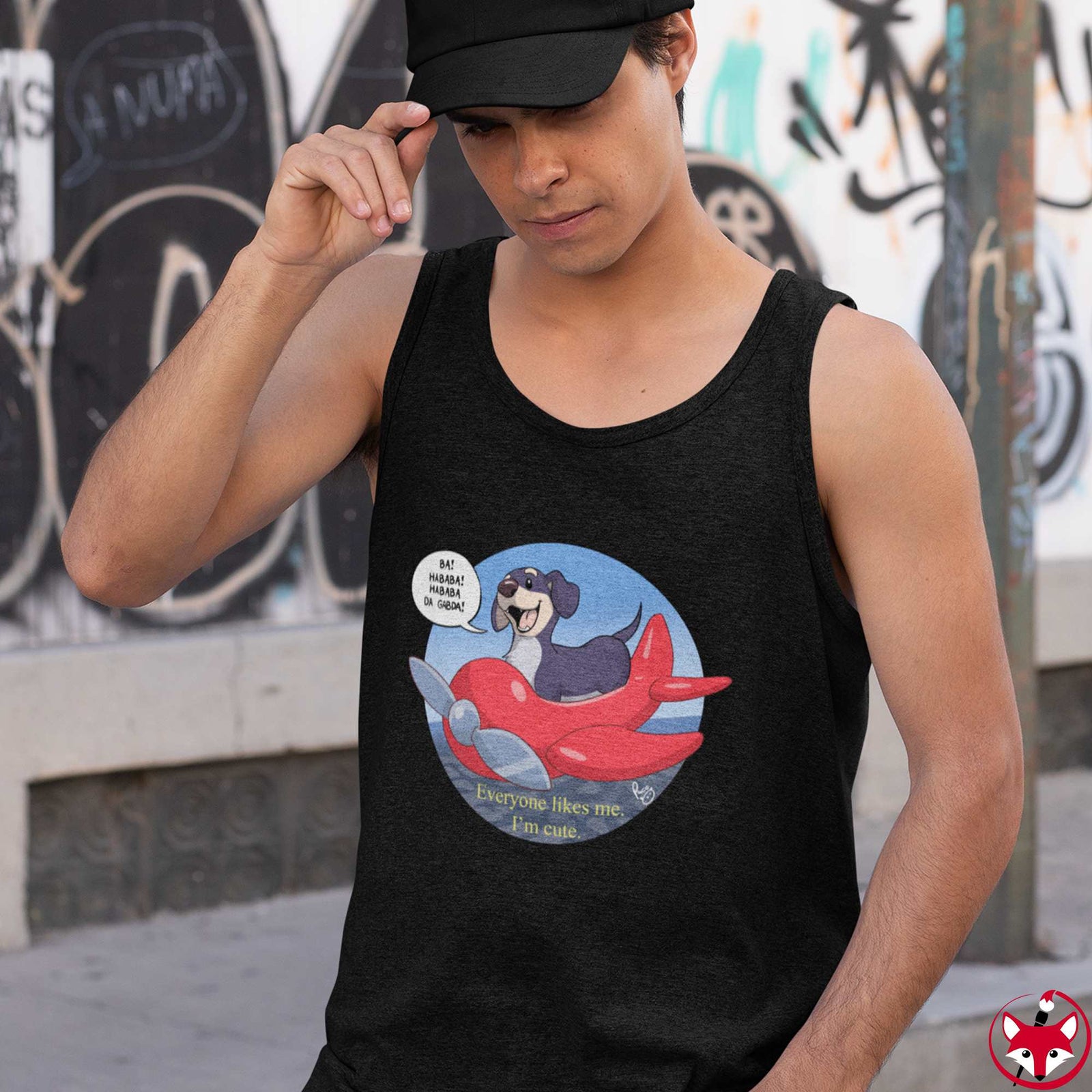 Airplane Dog Wisdom - Tank Top Tank Top Paco Panda 