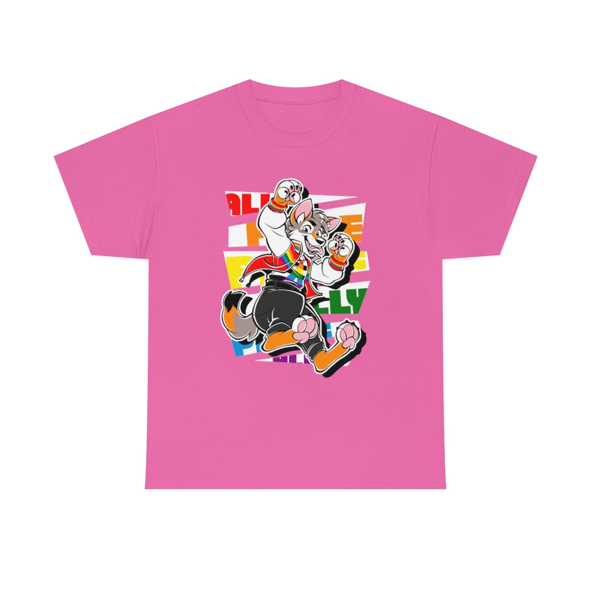 Ally Pride Marcus Wolf - T-Shirt T-Shirt Artworktee Pink S 