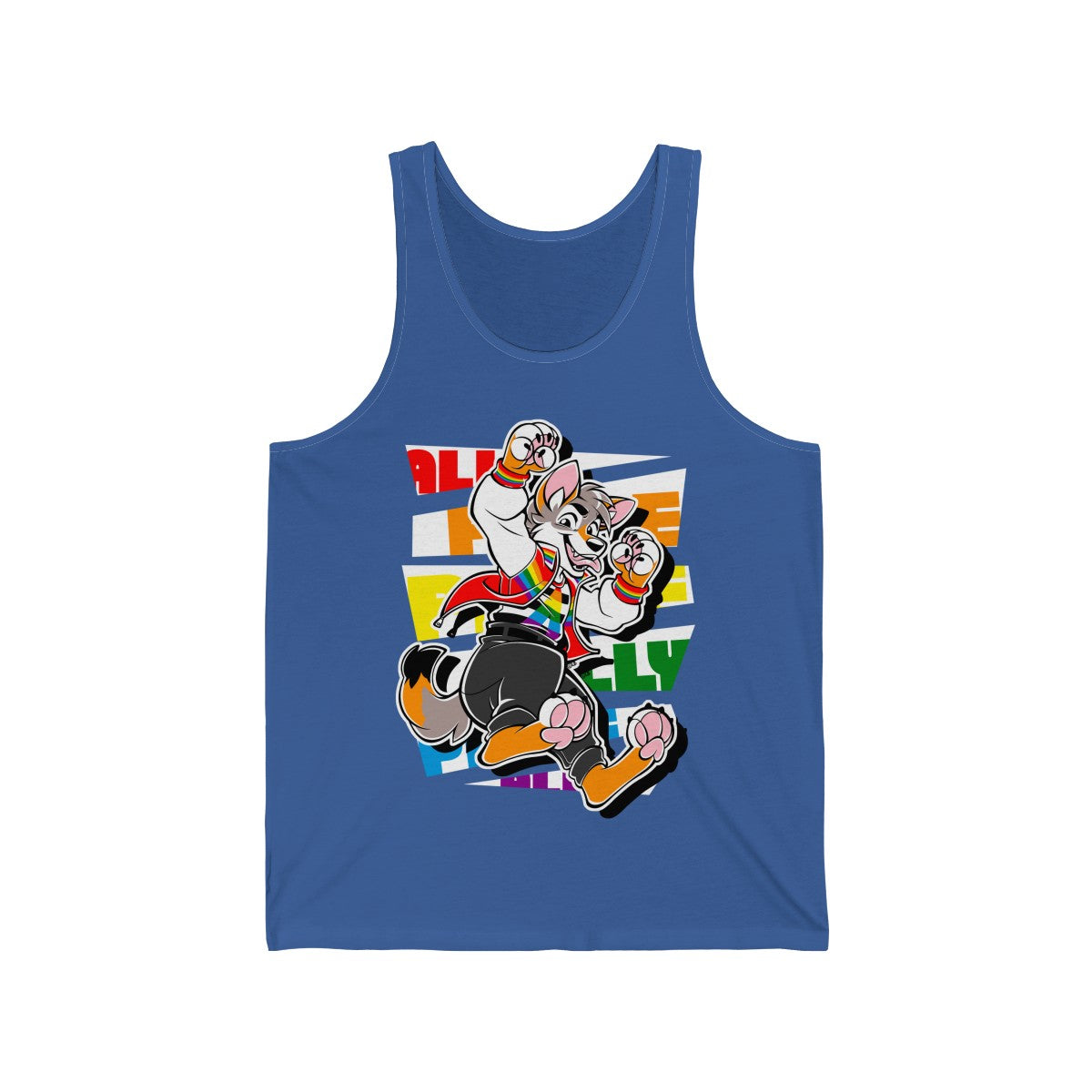 Ally Pride Marcus Wolf - Tank Top Tank Top Artworktee Royal Blue XS 