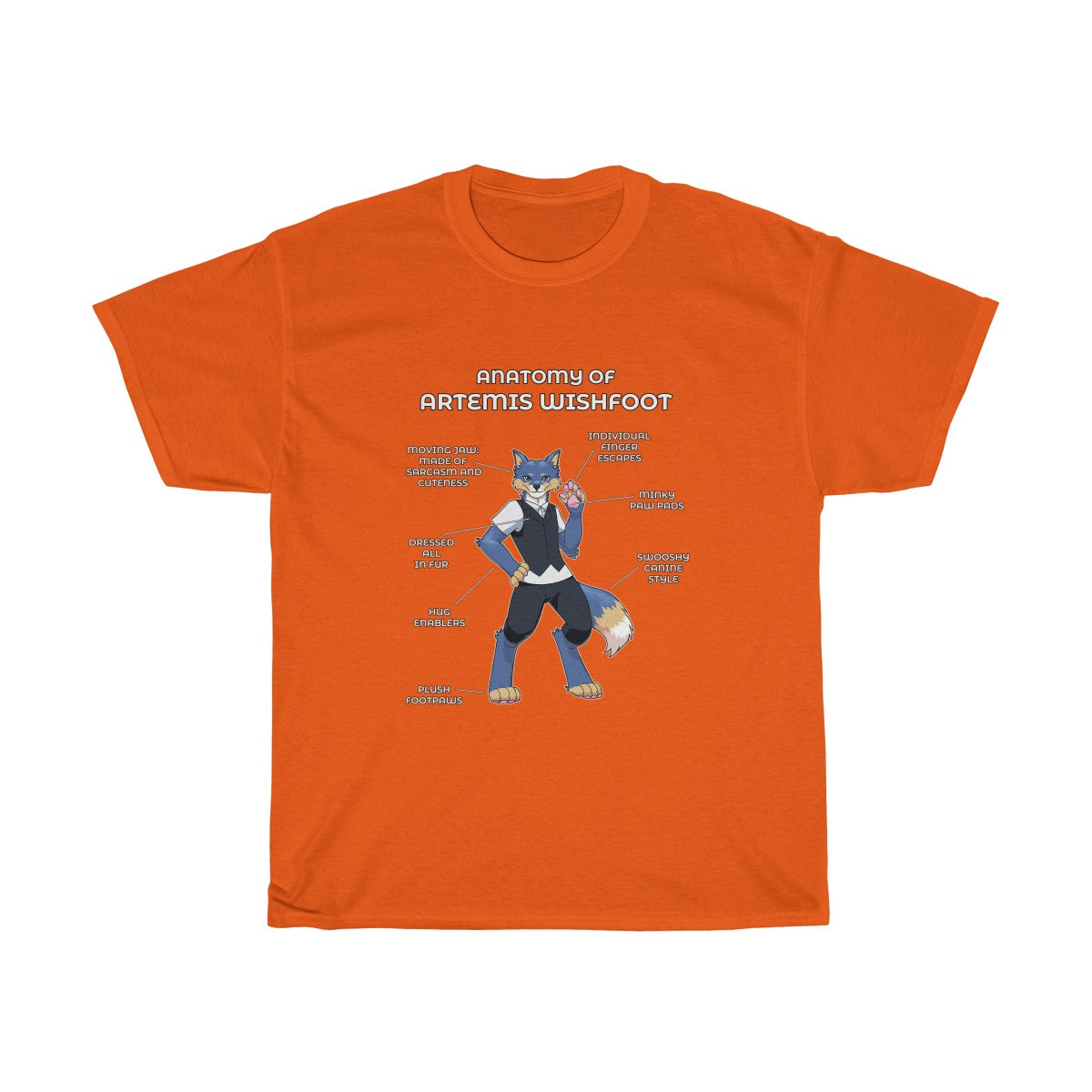 Anatomy of Artemis - T-Shirt T-Shirt Artemis Wishfoot Orange S 