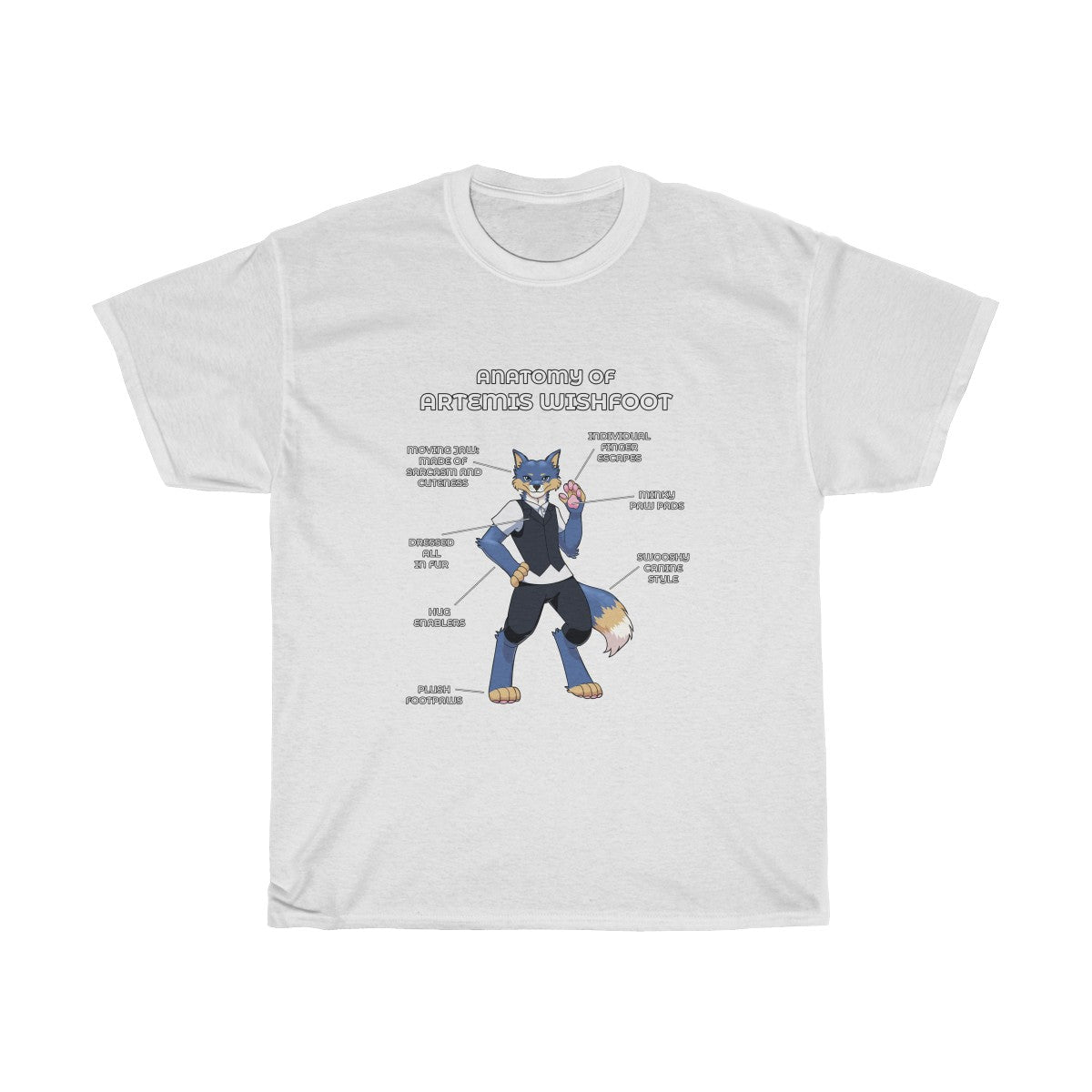 Anatomy of Artemis - T-Shirt T-Shirt Artemis Wishfoot White S 