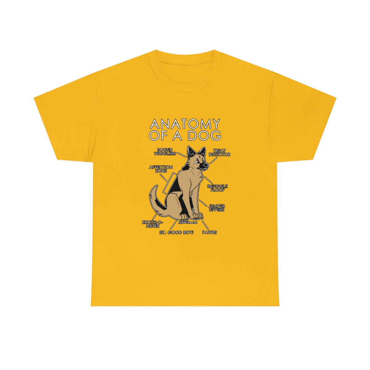 Dog Natural - T-Shirt T-Shirt Artworktee Gold S 