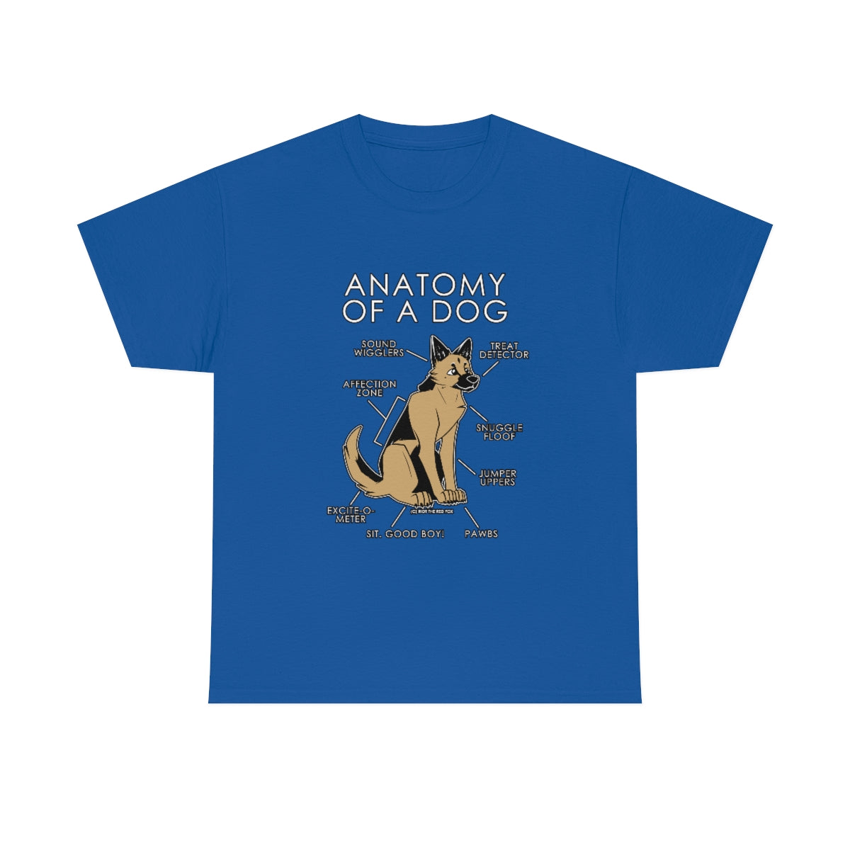 Dog Natural - T-Shirt T-Shirt Artworktee Royal Blue S 