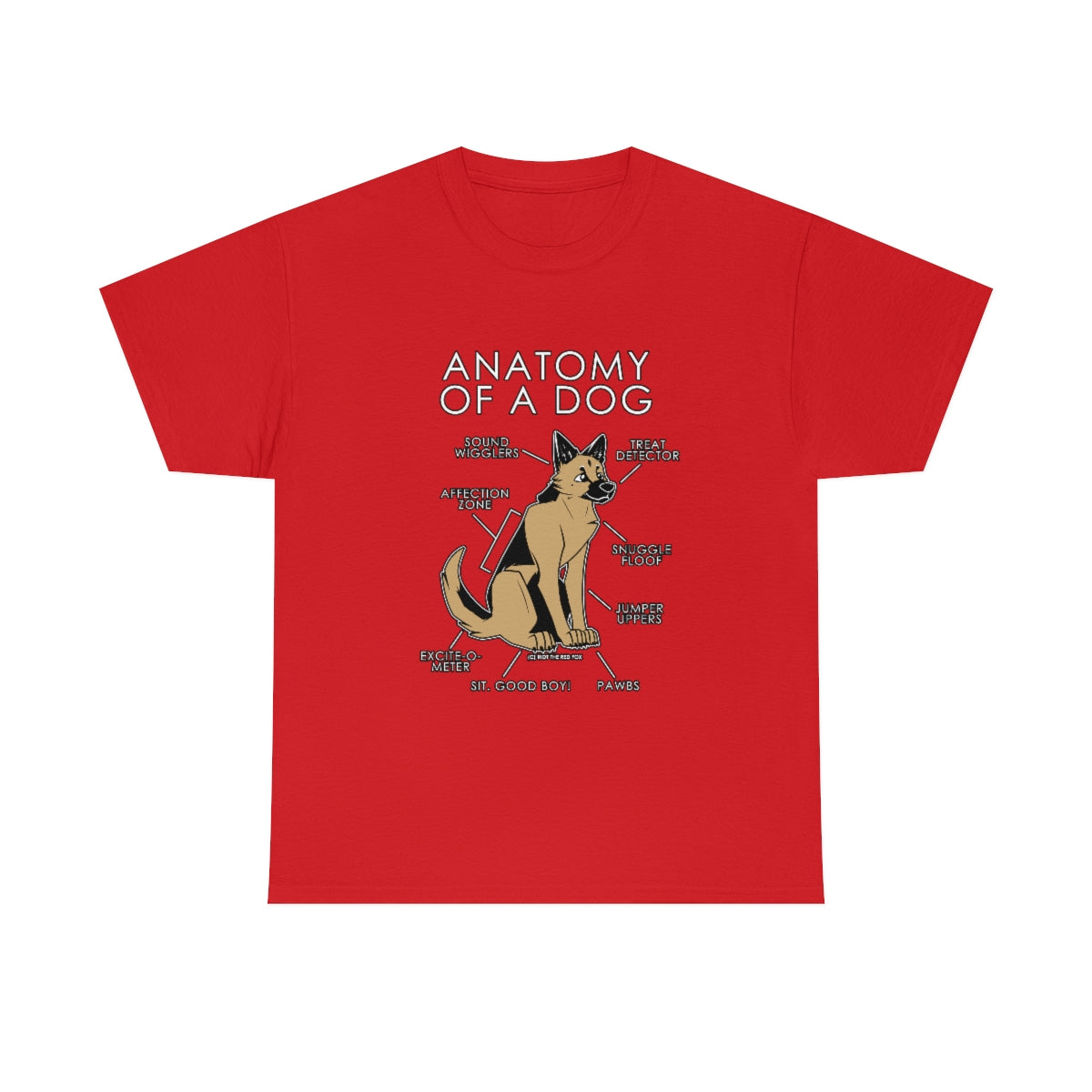 Dog Natural - T-Shirt T-Shirt Artworktee Red S 