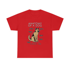 Dog Natural - T-Shirt T-Shirt Artworktee Red S 