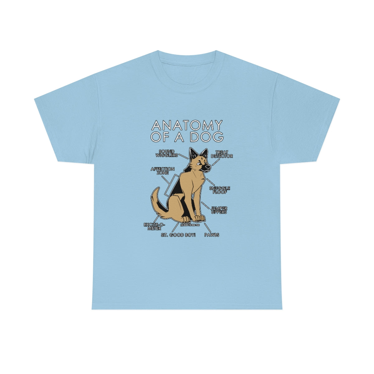 Dog Natural - T-Shirt T-Shirt Artworktee Light Blue S 