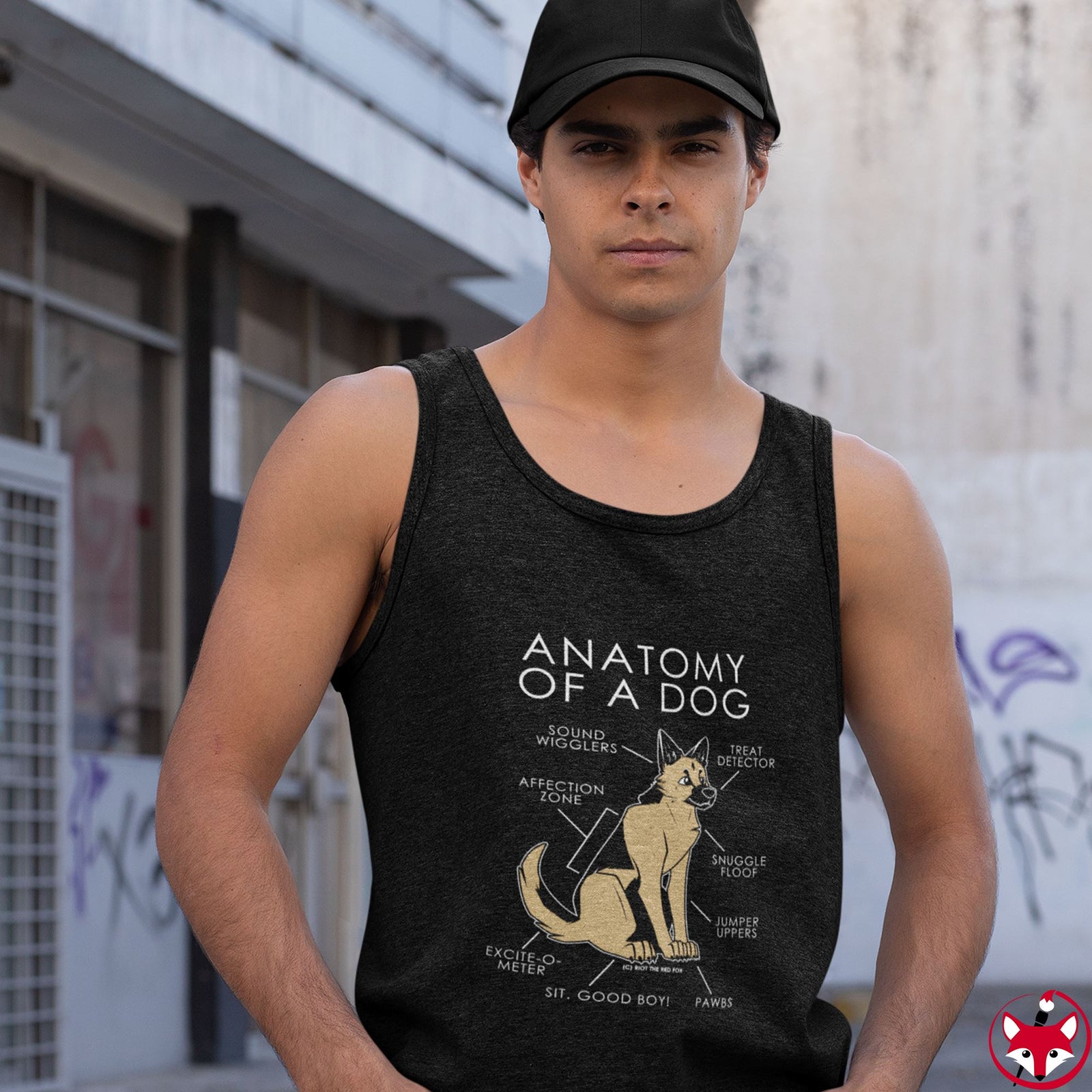Dog Natural - Tank Top Tank Top Artworktee 