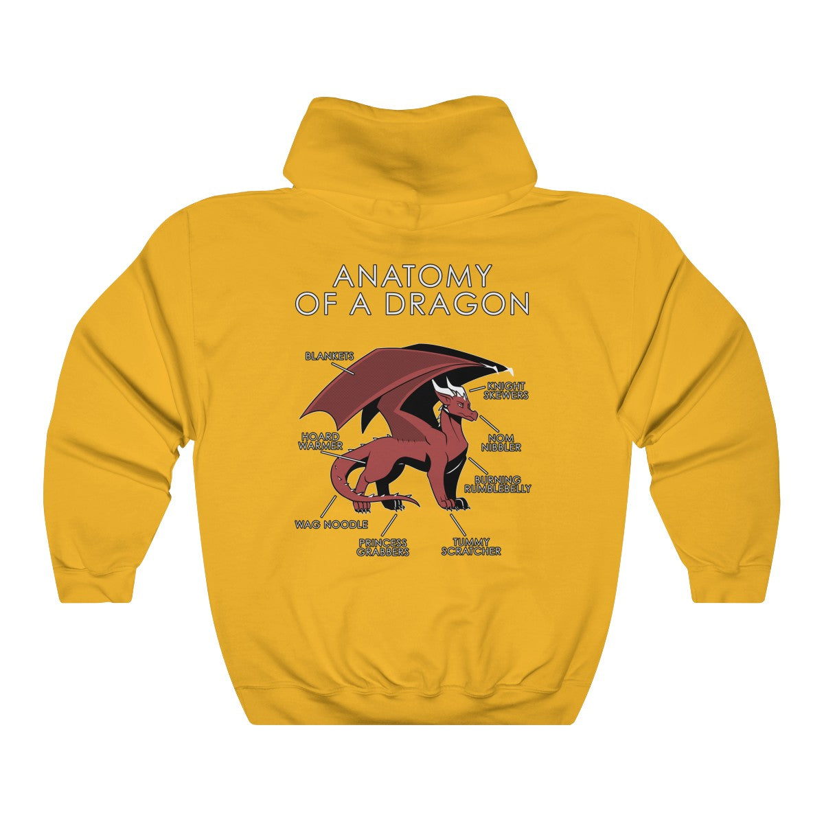 Dragon Natural - Hoodie Hoodie Artworktee Gold S 