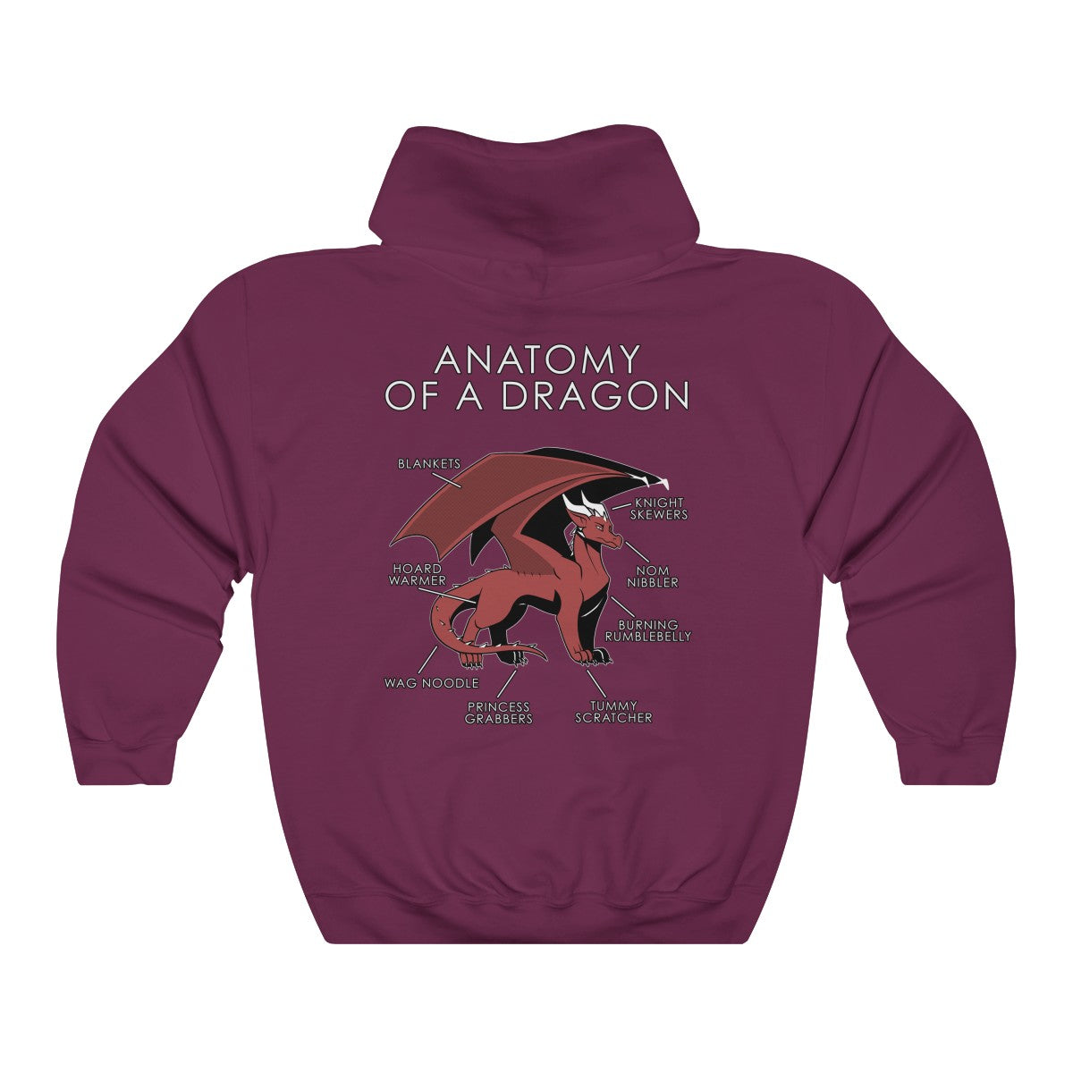 Dragon Natural - Hoodie Hoodie Artworktee Maroon S 