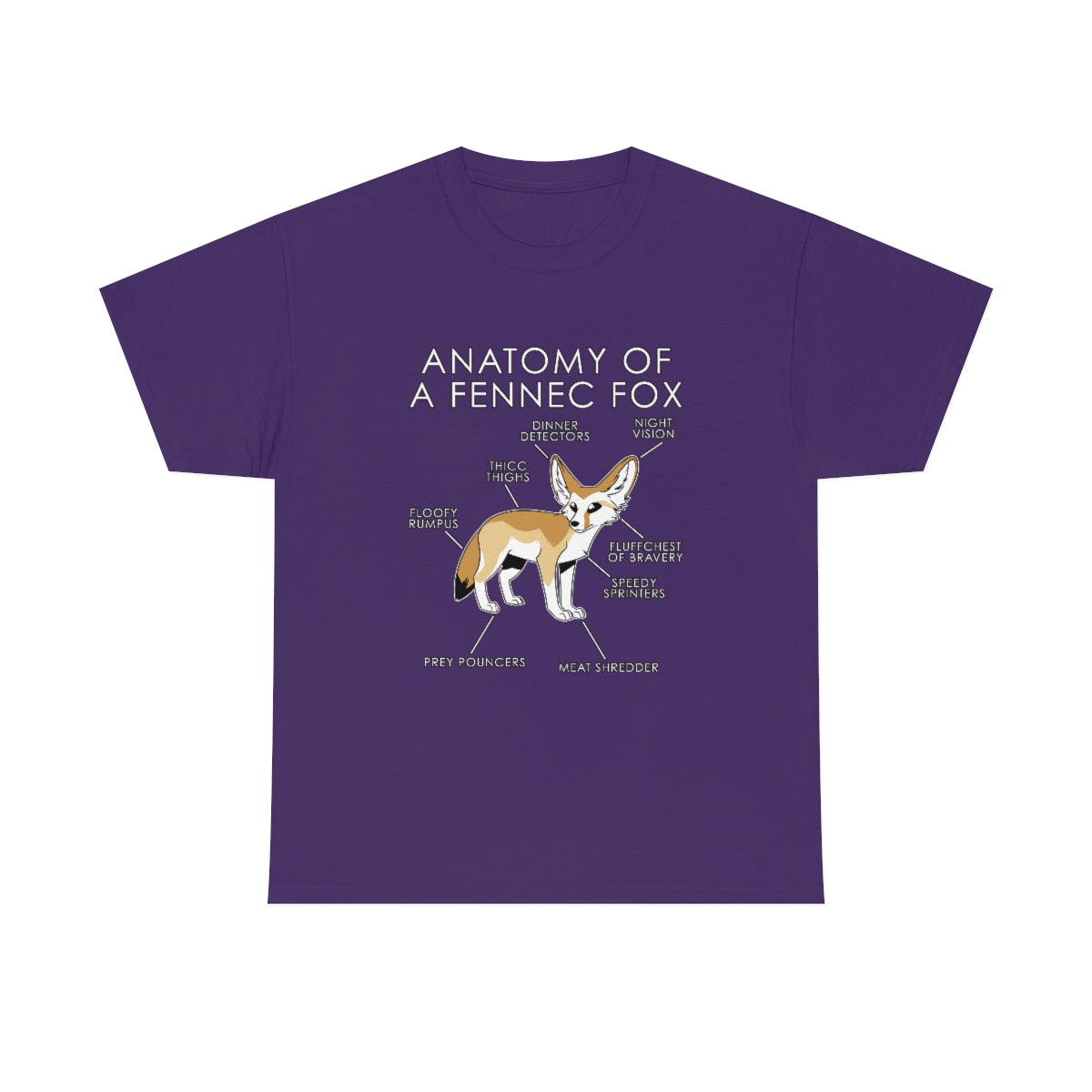 Fennec Natural - T-Shirt Hoodie Artworktee Purple S 