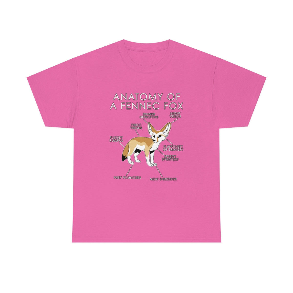 Fennec Natural - T-Shirt Hoodie Artworktee Pink S 