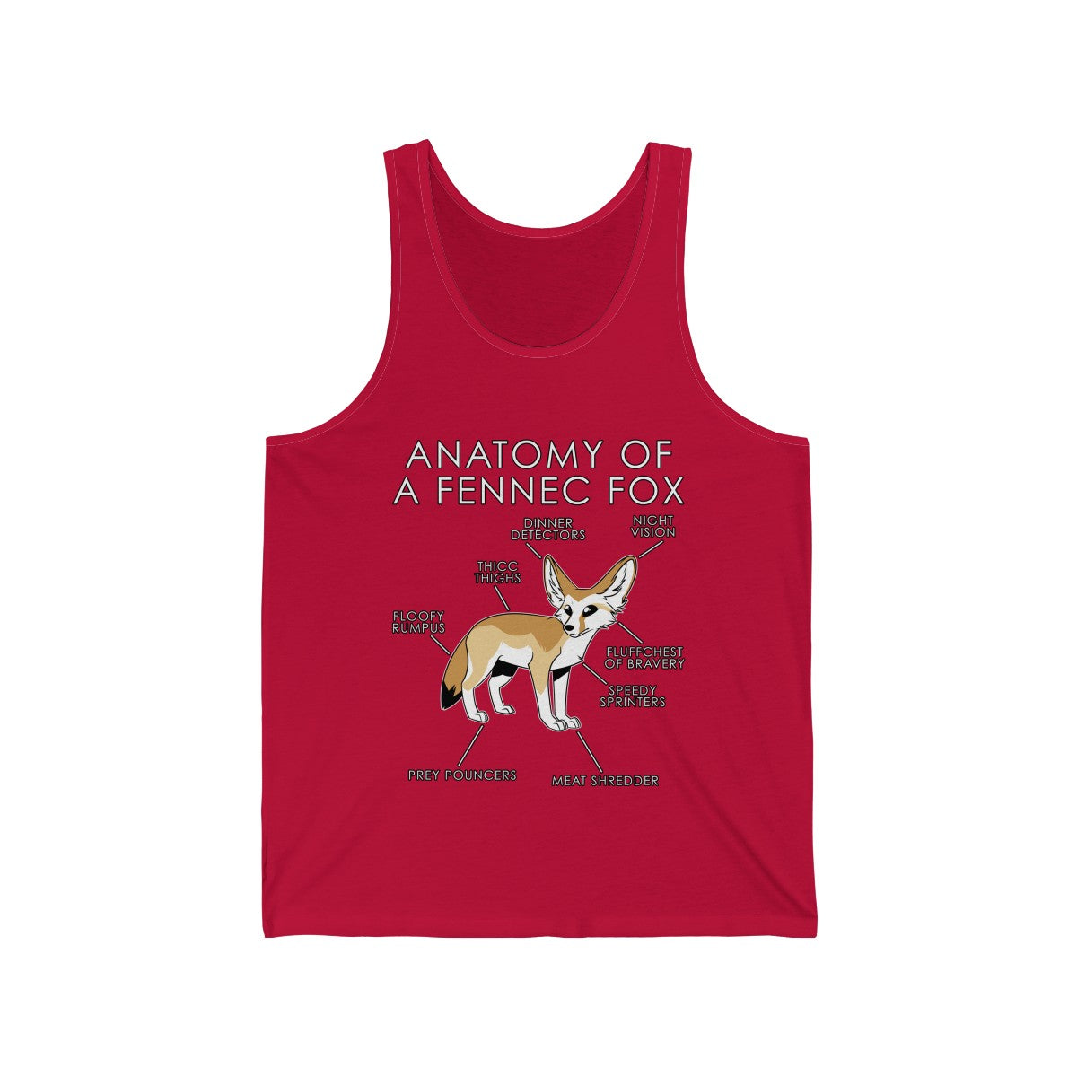 Fennec Natural - Tank Top Tank Top Artworktee Red XS 