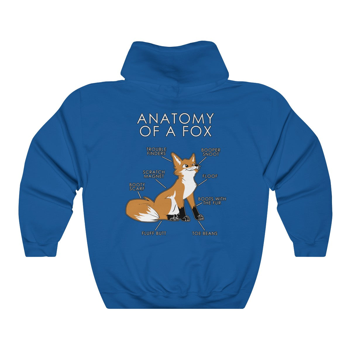 Fox Natural - Hoodie Hoodie Artworktee Royal Blue S 