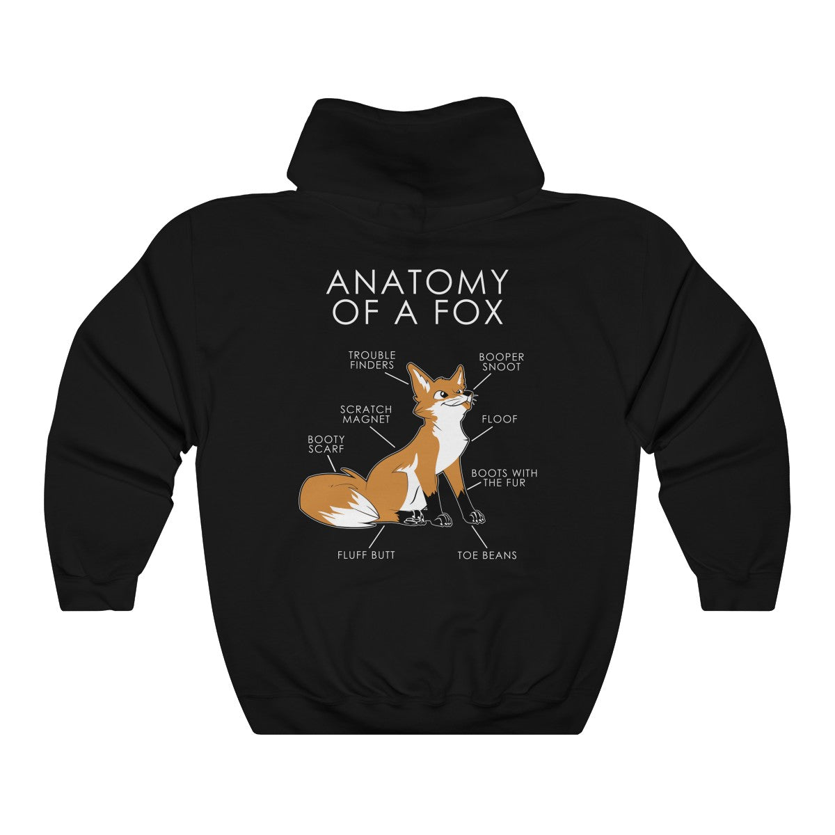 Fox Natural - Hoodie Hoodie Artworktee Black S 