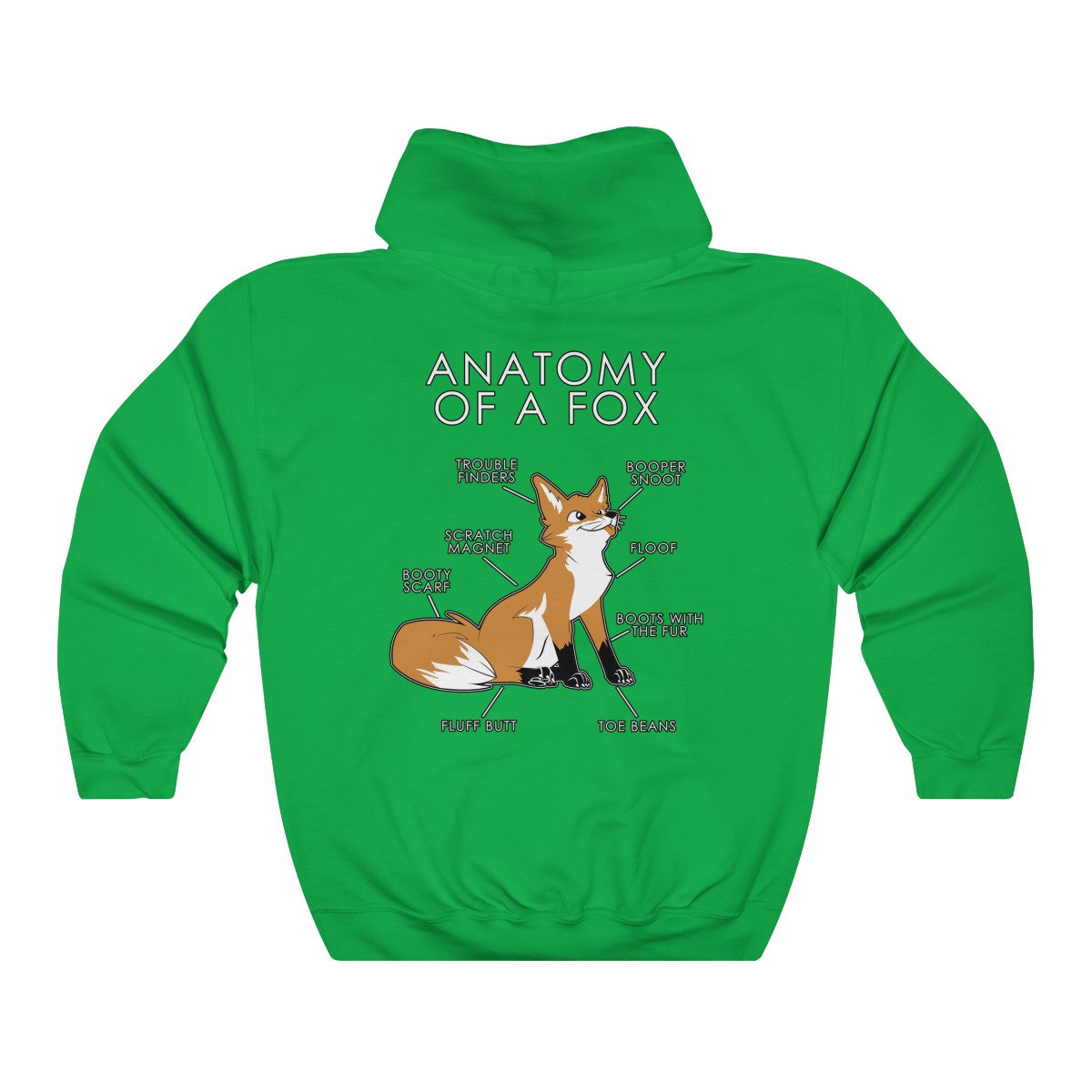 Fox Natural - Hoodie Hoodie Artworktee Green S 