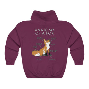 Fox Natural - Hoodie Hoodie Artworktee Maroon S 