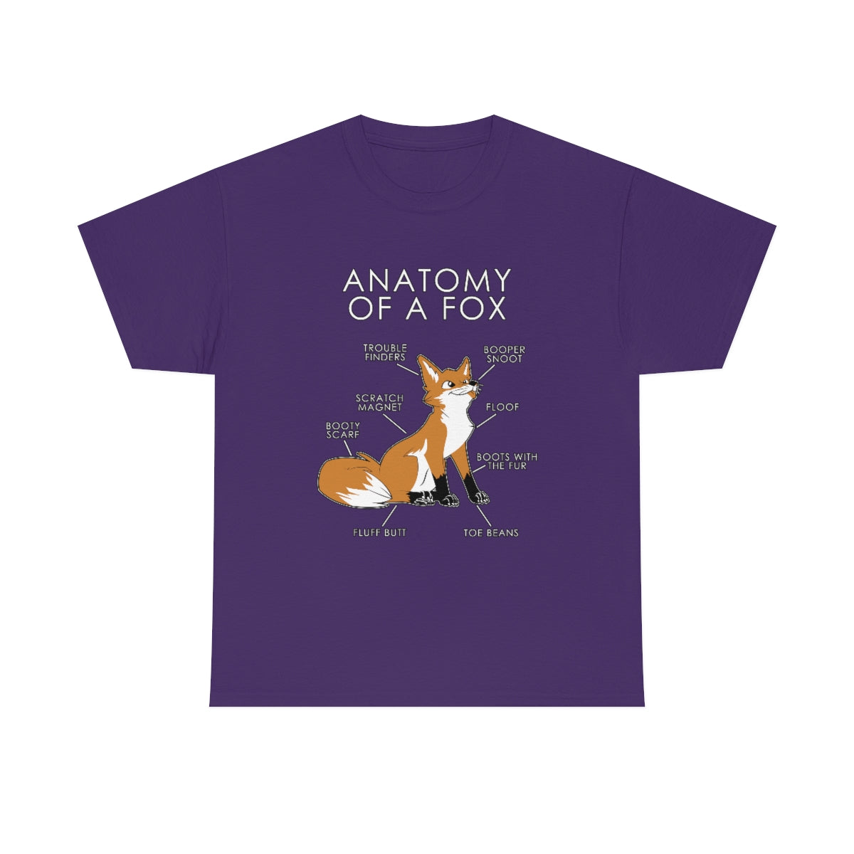 Fox Natural - T-Shirt T-Shirt Artworktee Purple S 