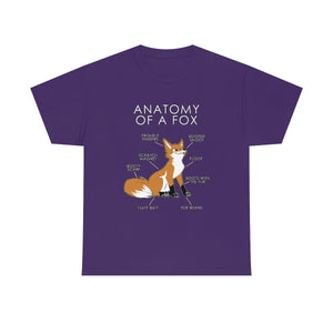 Fox Natural - T-Shirt T-Shirt Artworktee Purple S 
