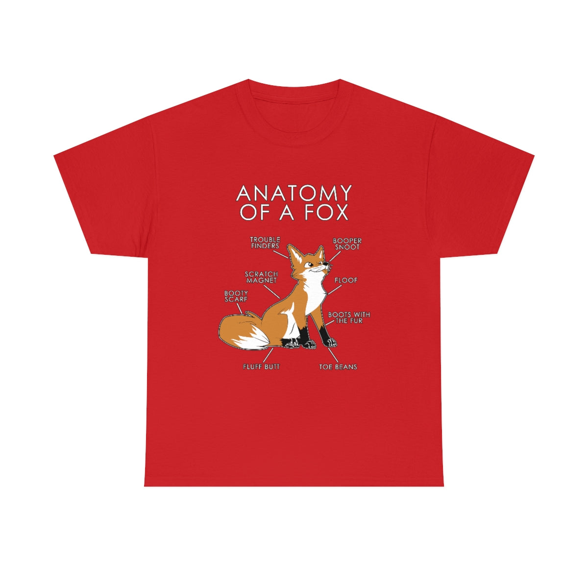 Fox Natural - T-Shirt T-Shirt Artworktee Red S 