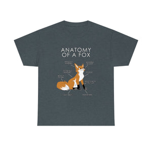 Fox Natural - T-Shirt T-Shirt Artworktee Dark Heather S 