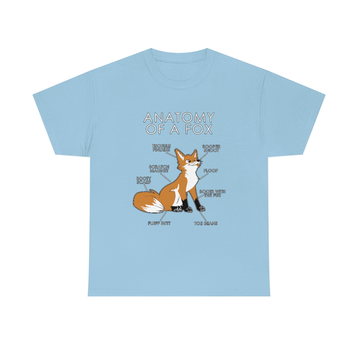 Fox Natural - T-Shirt T-Shirt Artworktee Light Blue S 