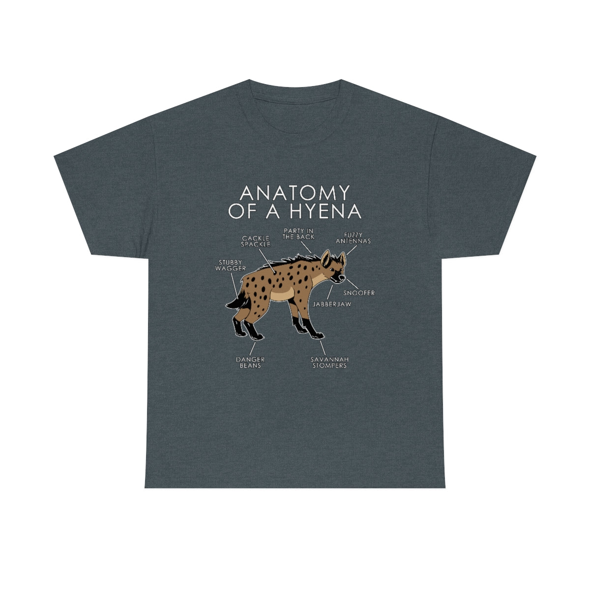Hyena Natural - T-Shirt T-Shirt Artworktee Dark Heather S 