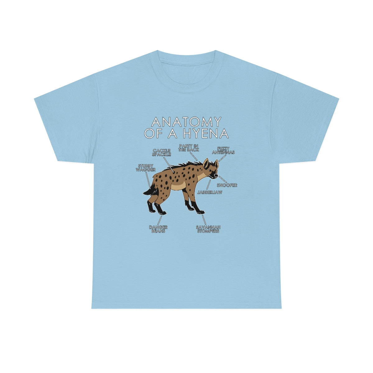 Hyena Natural - T-Shirt T-Shirt Artworktee Light Blue S 