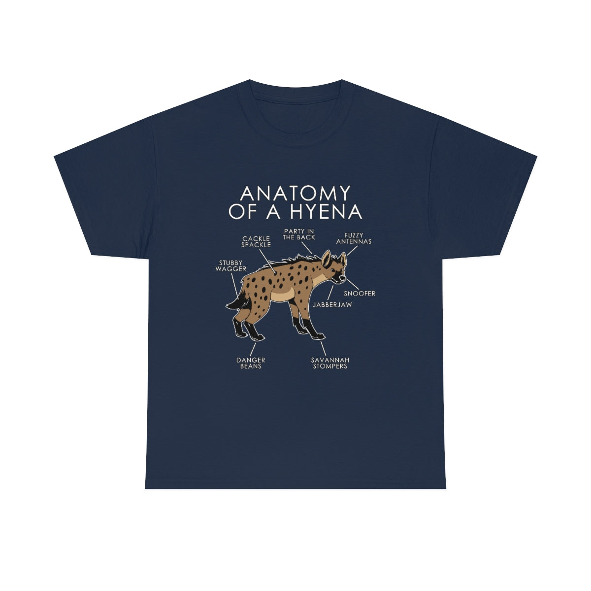 Hyena Natural - T-Shirt T-Shirt Artworktee Navy Blue S 