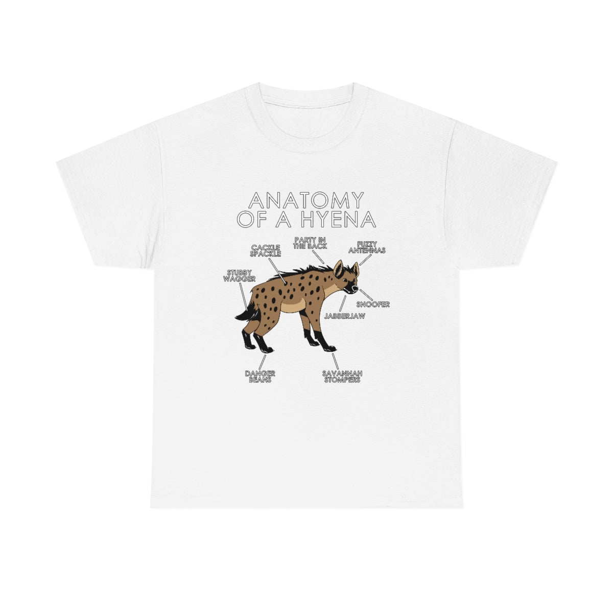 Hyena Natural - T-Shirt T-Shirt Artworktee White S 