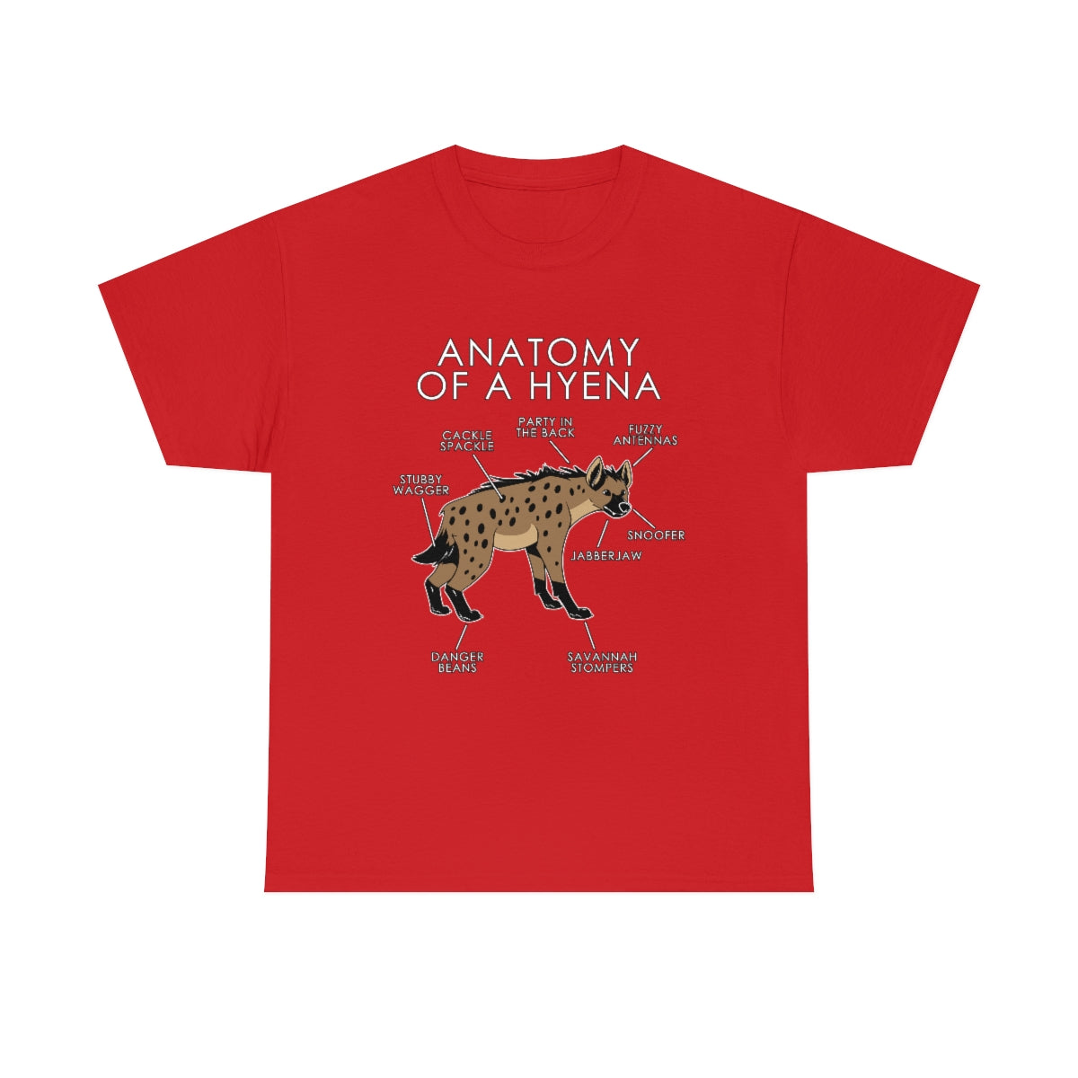 Hyena Natural - T-Shirt T-Shirt Artworktee Red S 