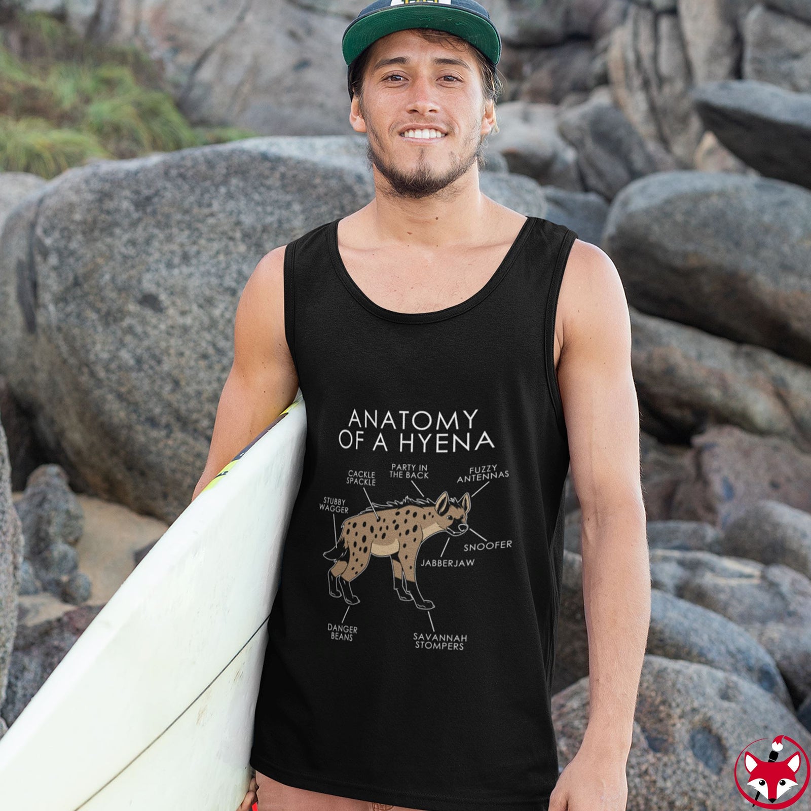 Hyena Natural - Tank Top Tank Top Artworktee 