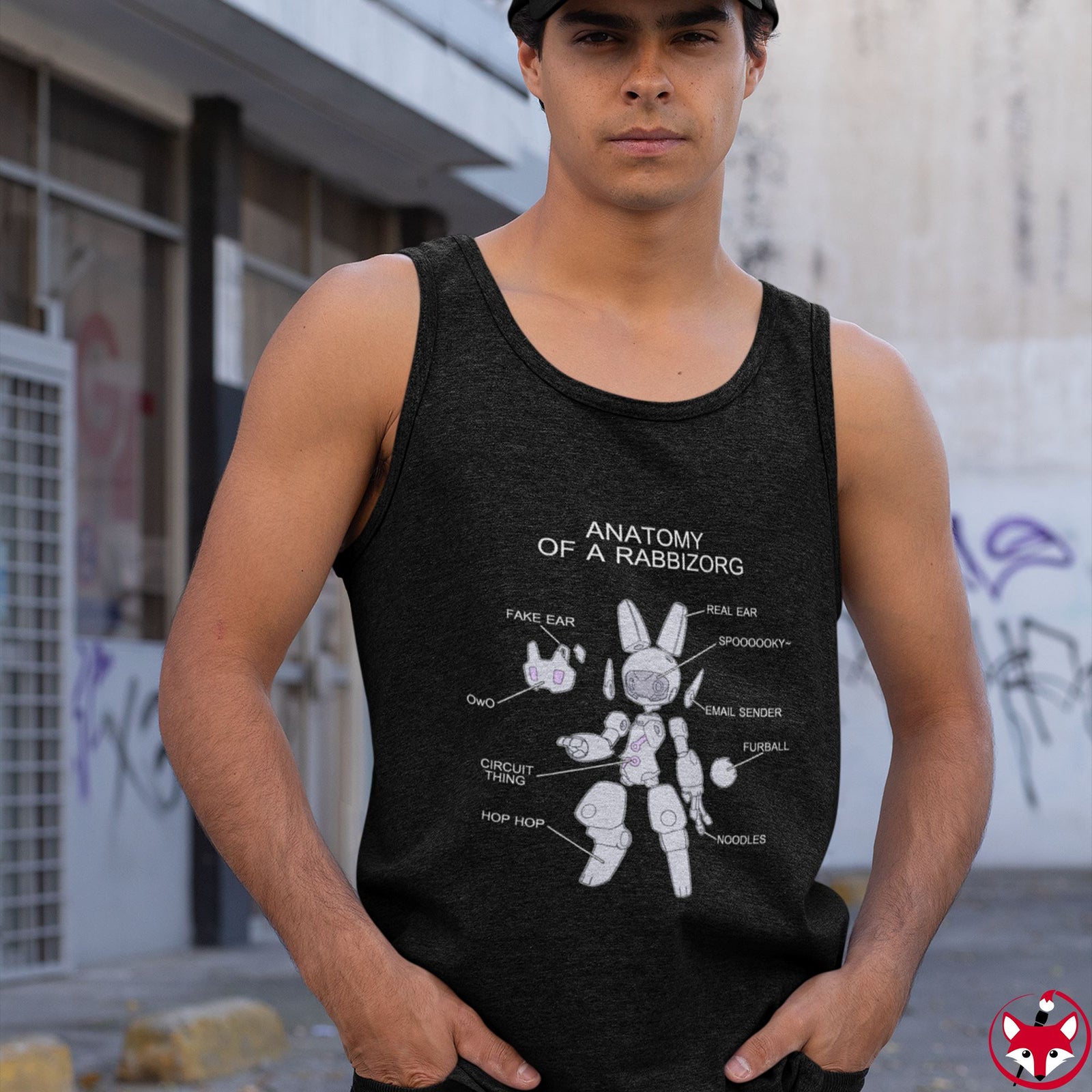 Anatomy of a Rabbizorg - Tank Top Tank Top Lordyan 