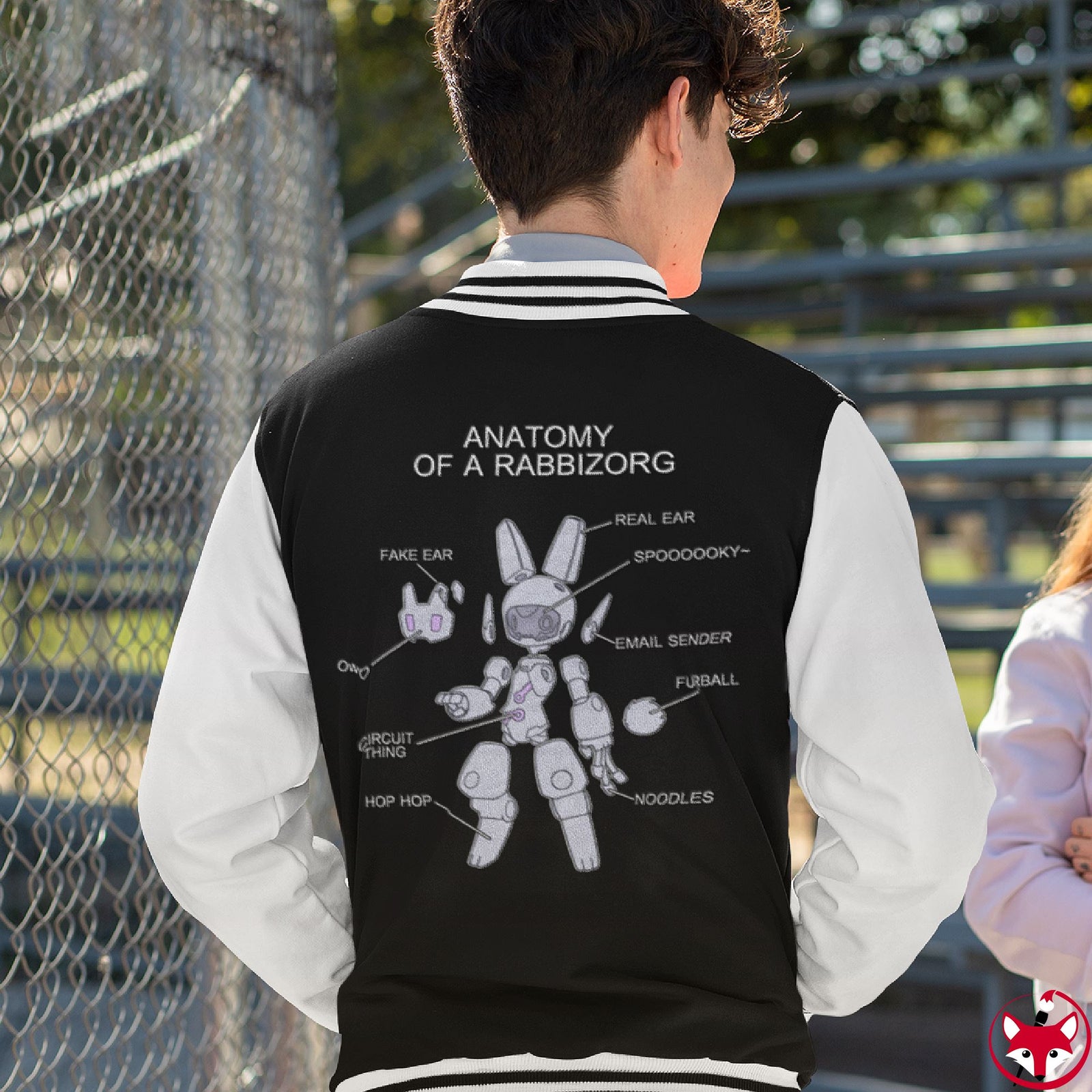 Anatomy of a Rabbizorg - Varsity Jacket Varsity Jacket Lordyan 