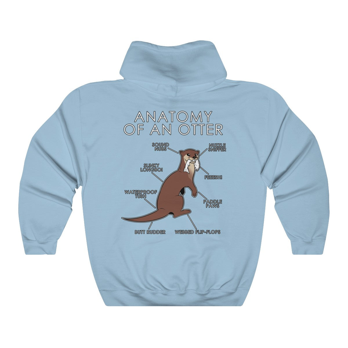 Otter Natural - Hoodie Hoodie Artworktee Light Blue S 