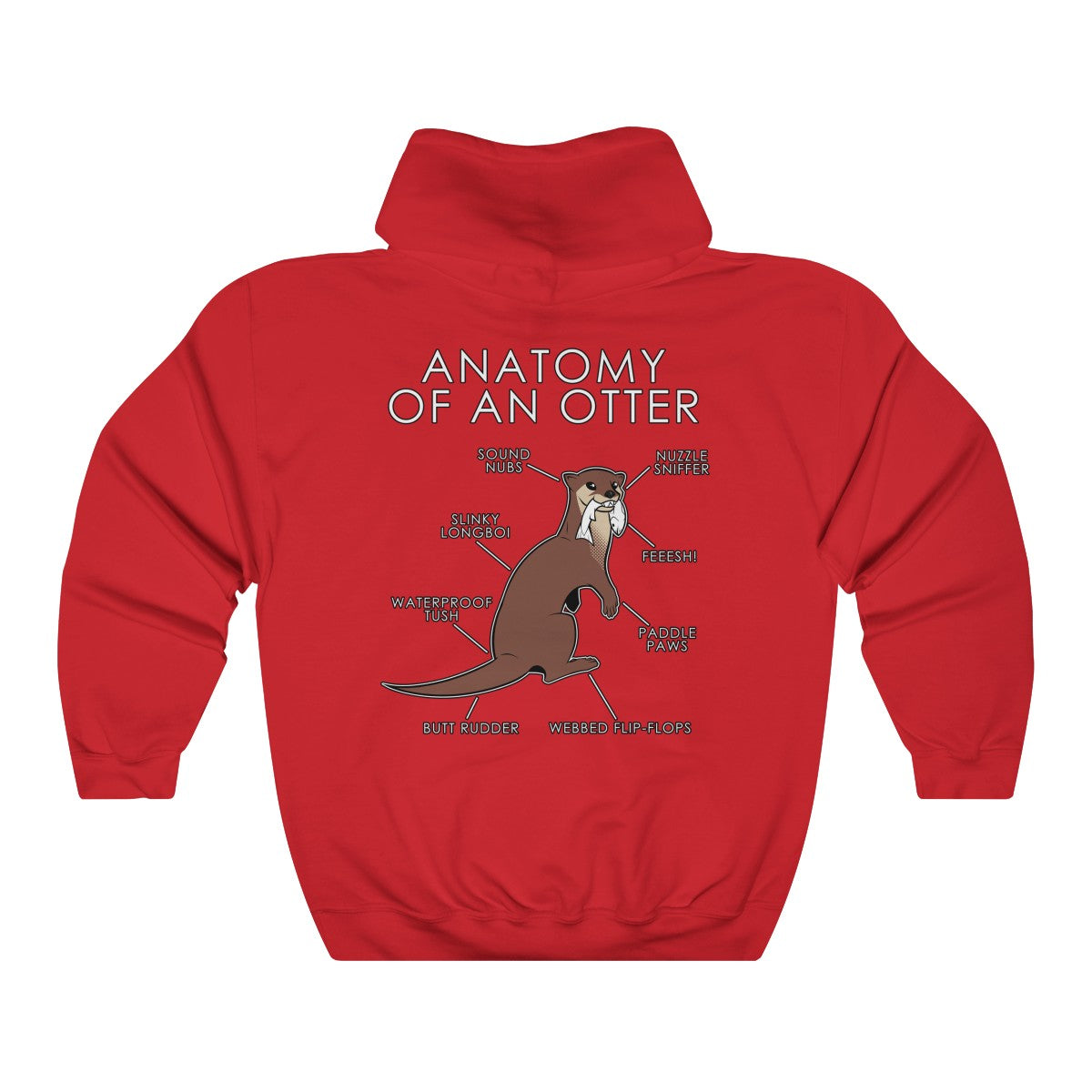 Otter Natural - Hoodie Hoodie Artworktee Red S 