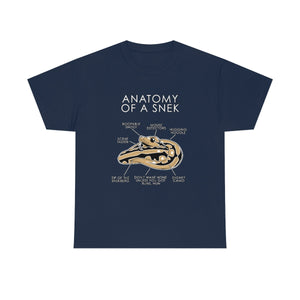 Snek Natural - T-Shirt T-Shirt Artworktee Navy Blue S 